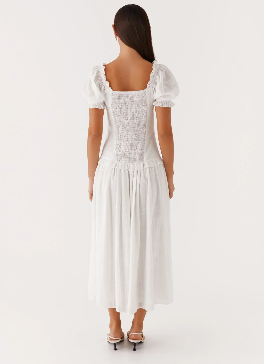 Hundred Percent Midi Dress - White