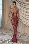 Sian Maxi Dress - Burgundy