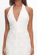 Alisette Split Maxi Dress White