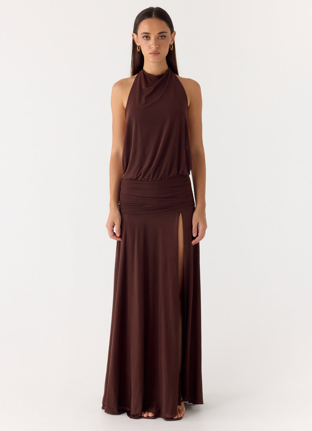 All This Aura Maxi Dress Chocolate