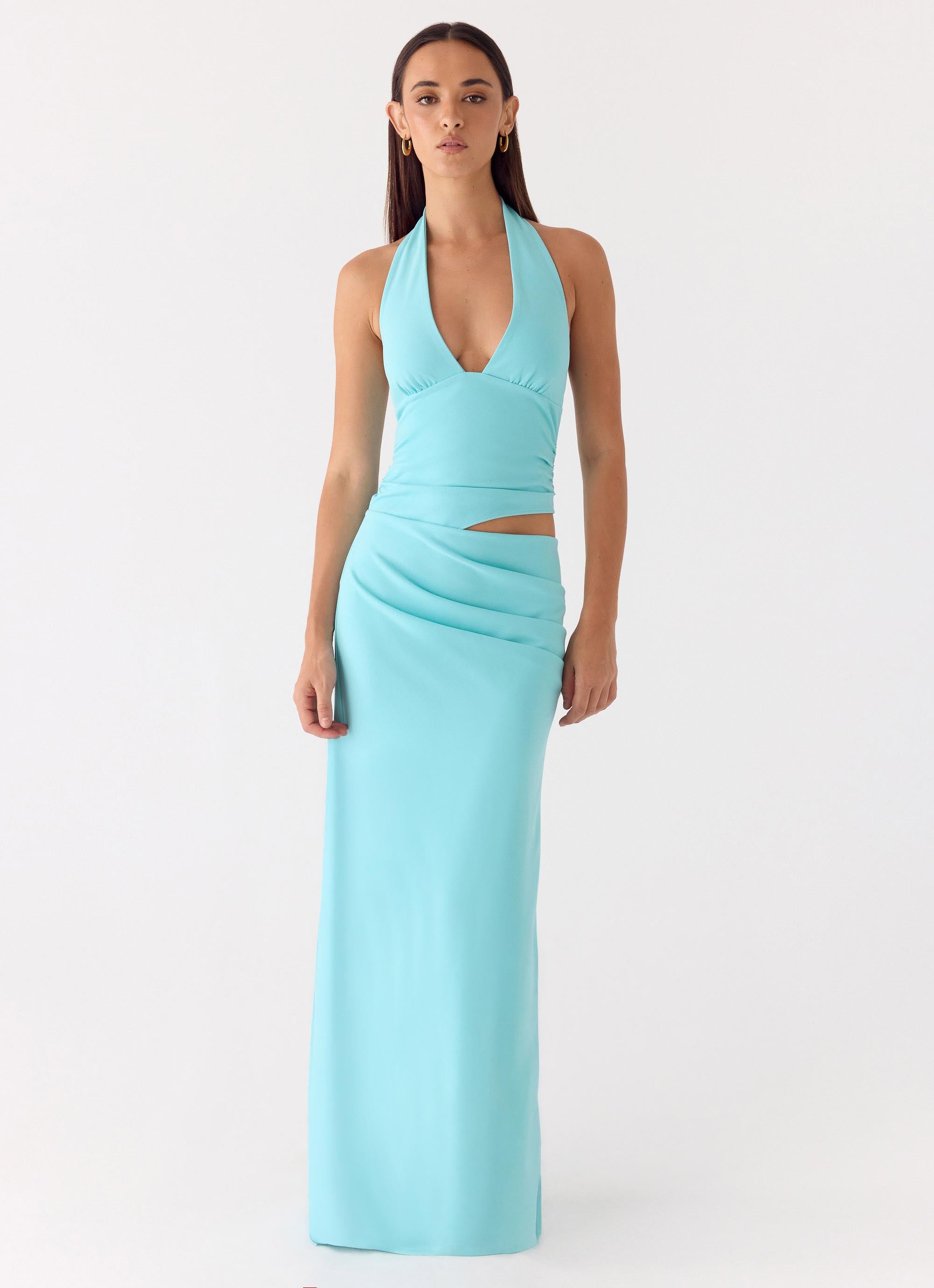 Almost Love Maxi Dress Aqua