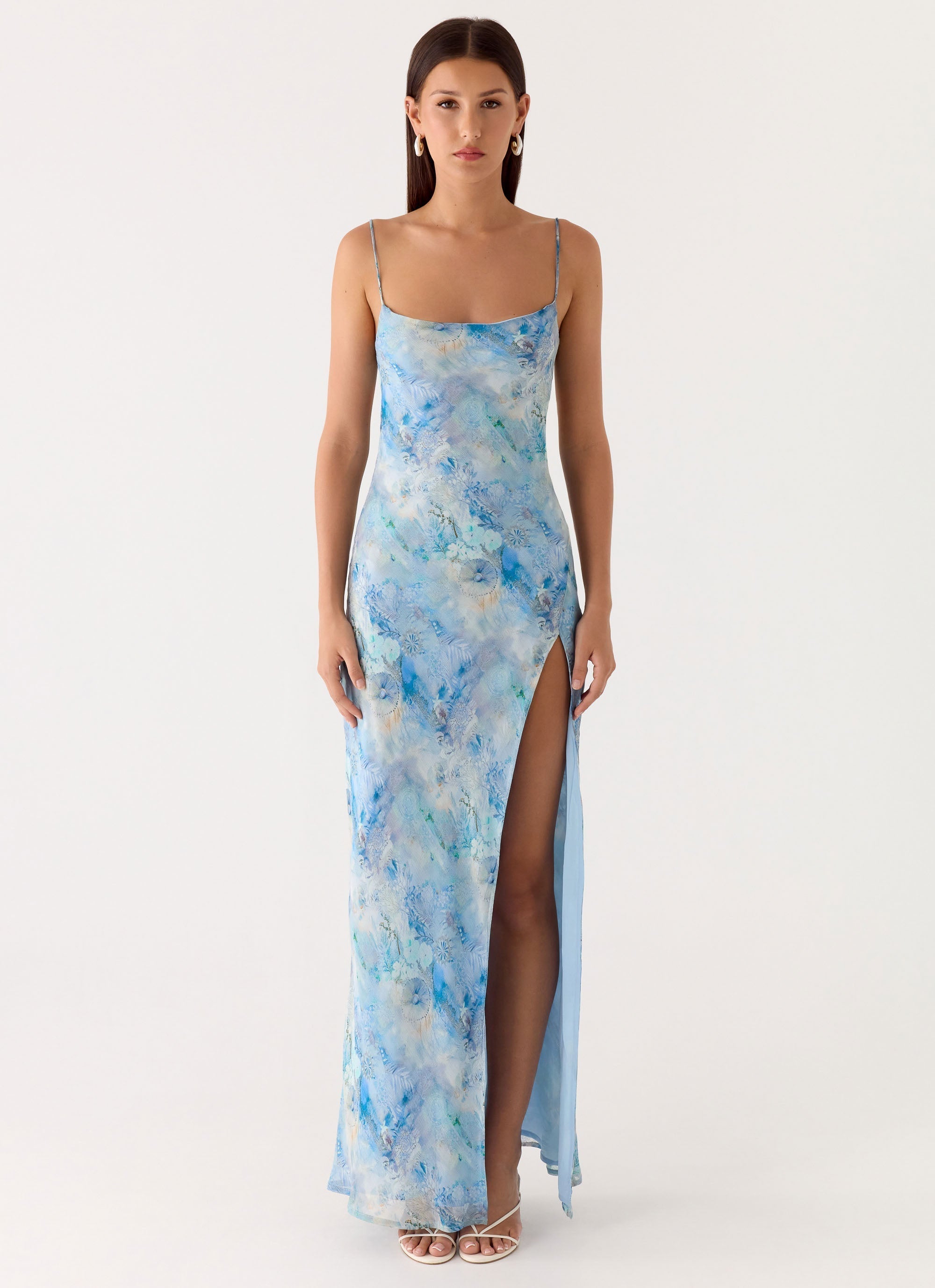 Alouette Maxi Dress Aqua Paisley