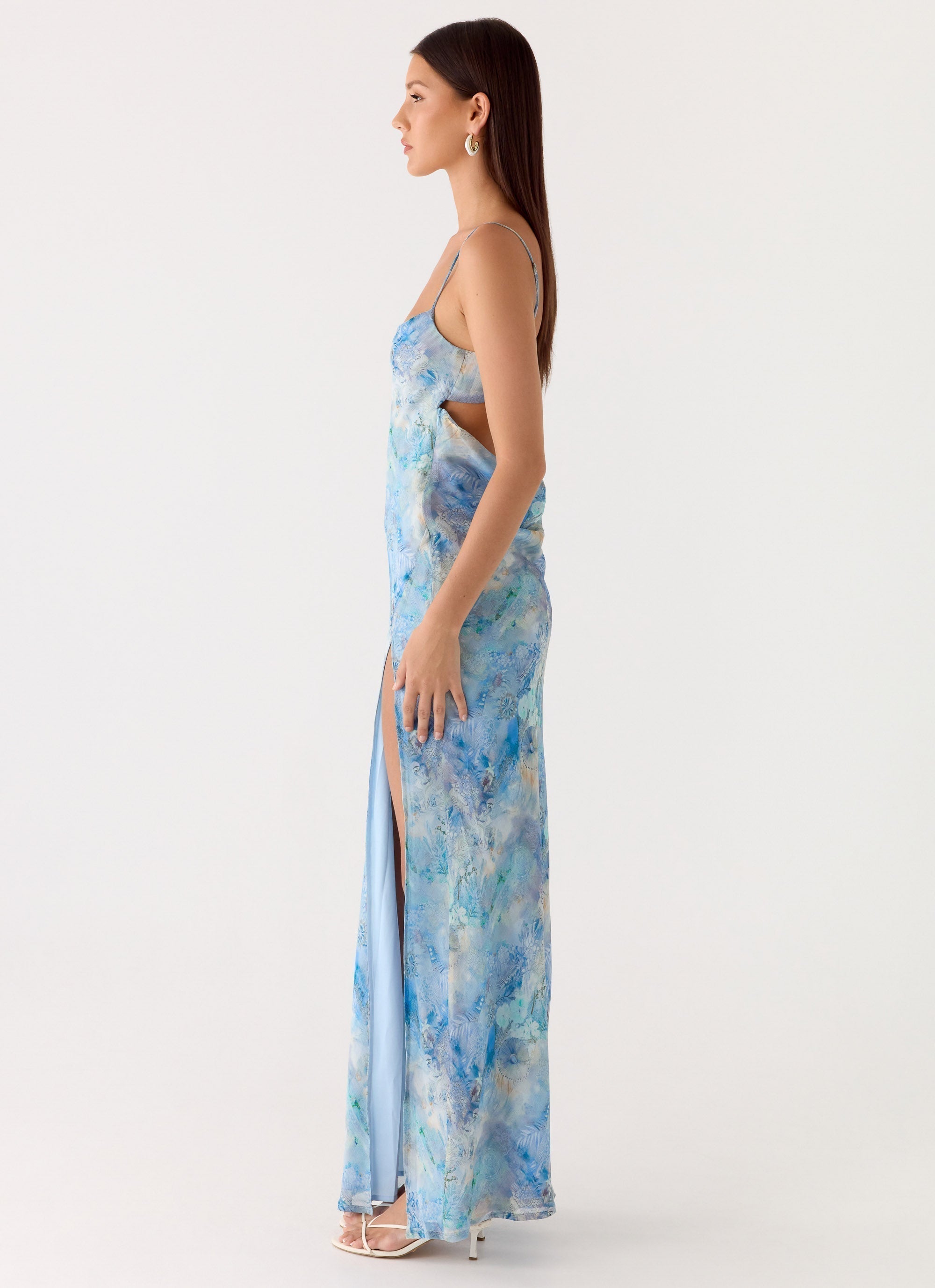 Alouette Maxi Dress Aqua Paisley