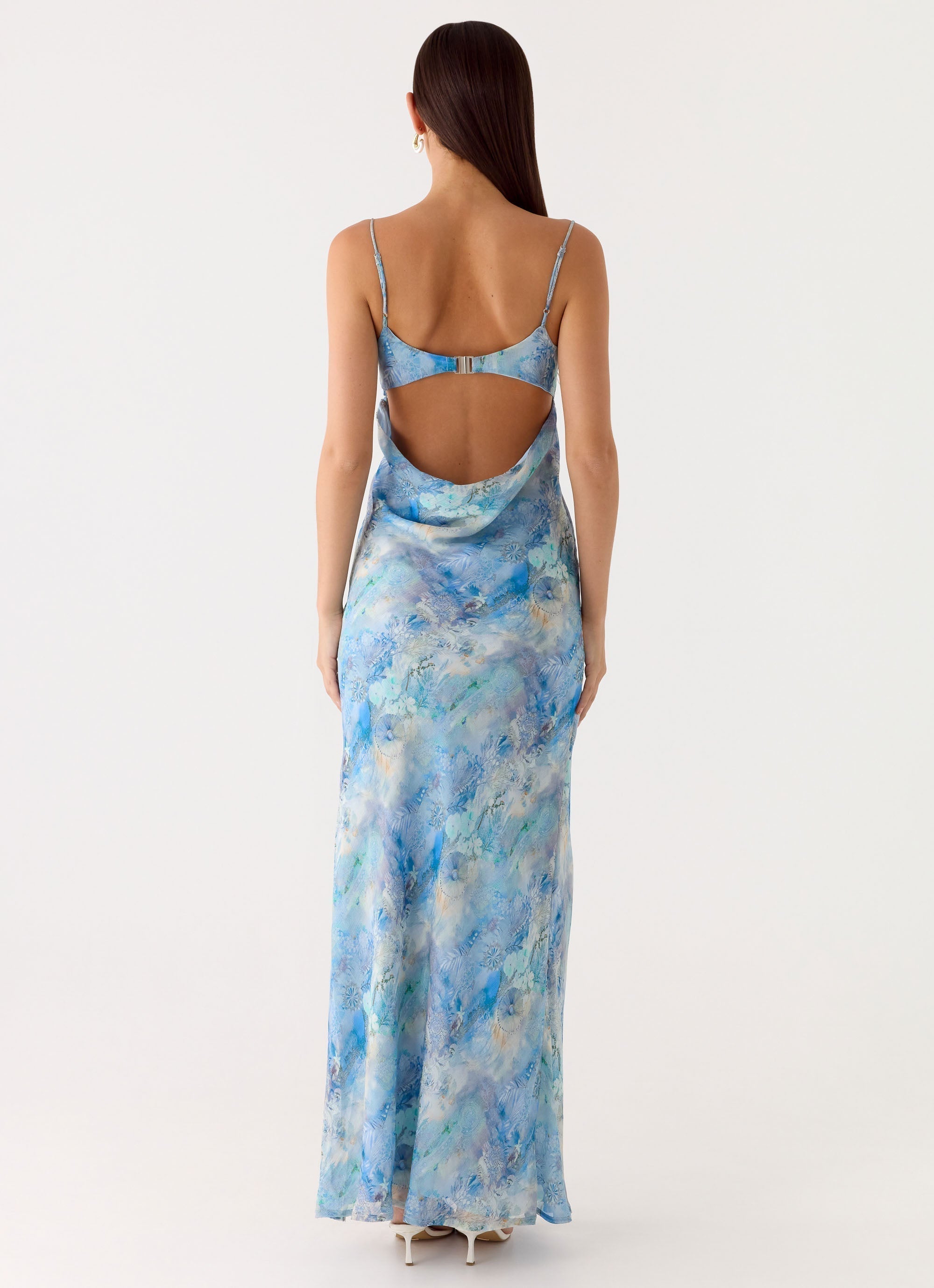 Alouette Maxi Dress Aqua Paisley
