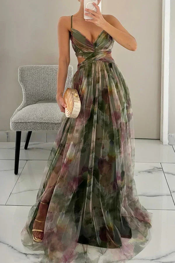 Angela Romantic Sleeveless Maxi Dress