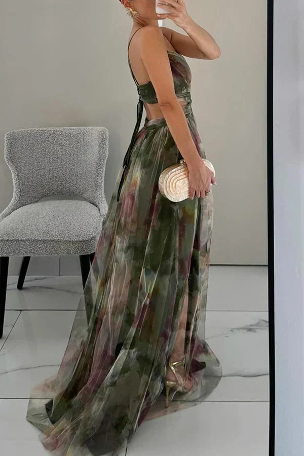 Angela Romantic Sleeveless Maxi Dress