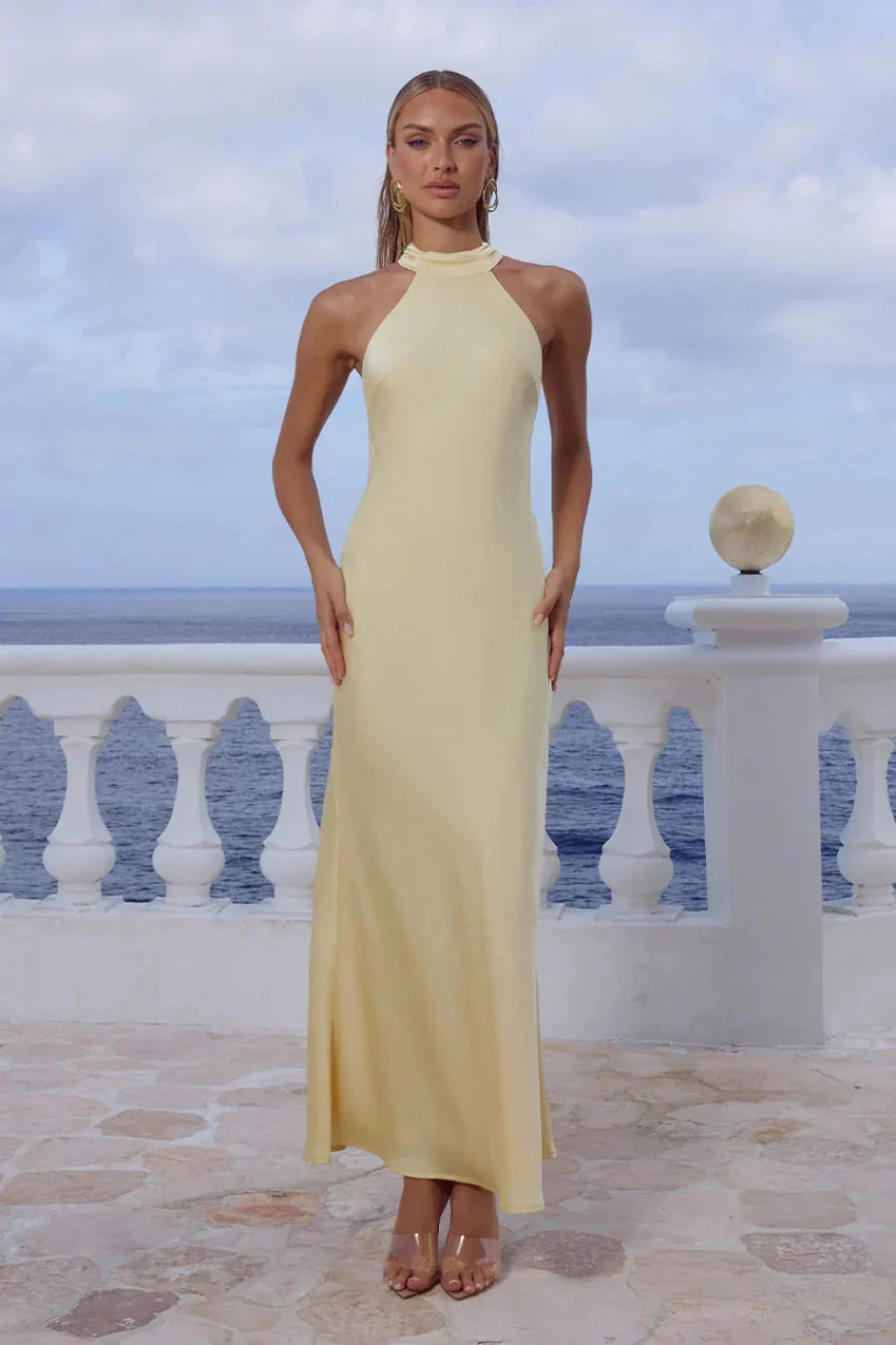 Arabelle High Neck Maxi Dress