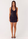 Axton Lace Mini Dress Black