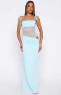 Azure Lace Maxi Dress
