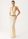Bling It On Maxi Skirt - Ivory