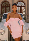 Bex Strapless Mini Dress Pink