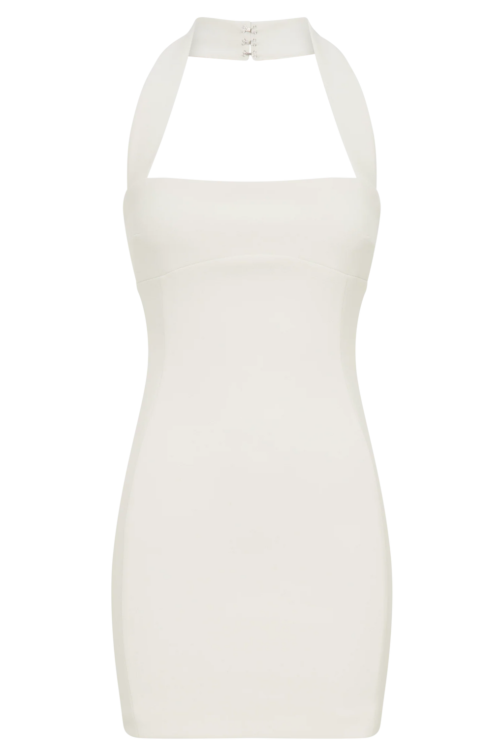 Amelita Suiting Halter Mini Dress - Ivory
