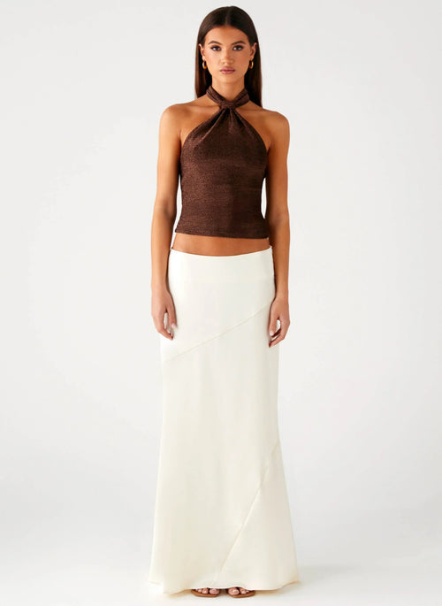 Amber Light Top - Chocolate