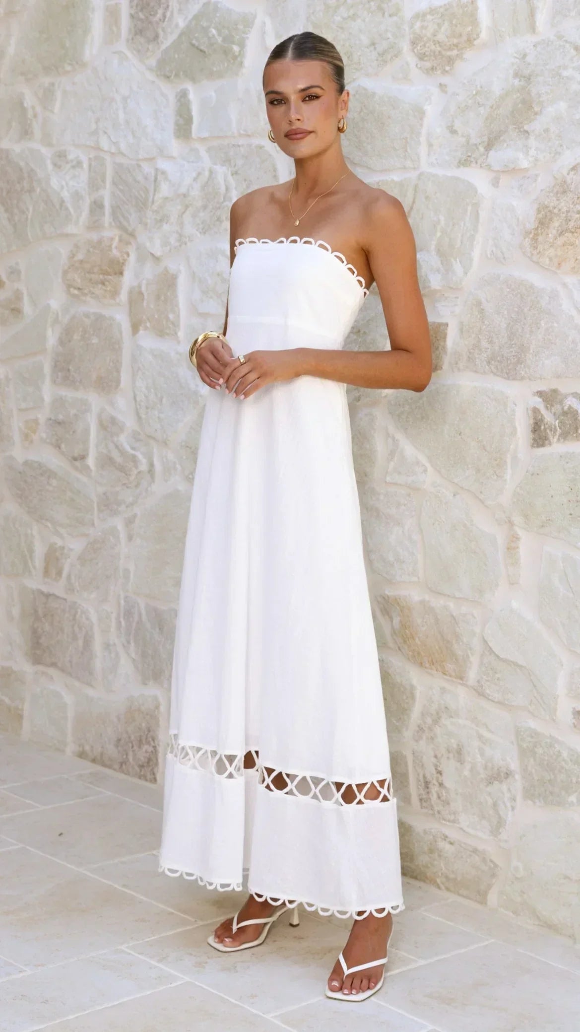 Caressa Maxi Dress - White