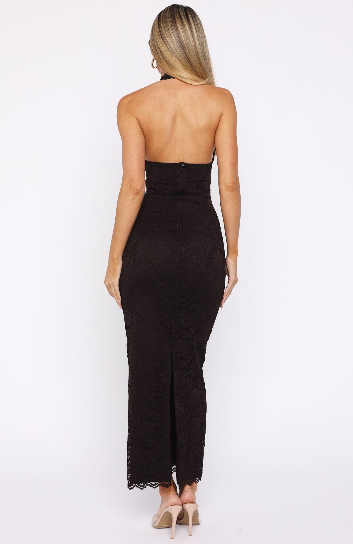 Cocoa Lace Allure Maxi Dress