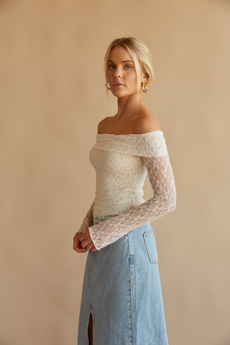 Collette Lace Long Sleeve Top