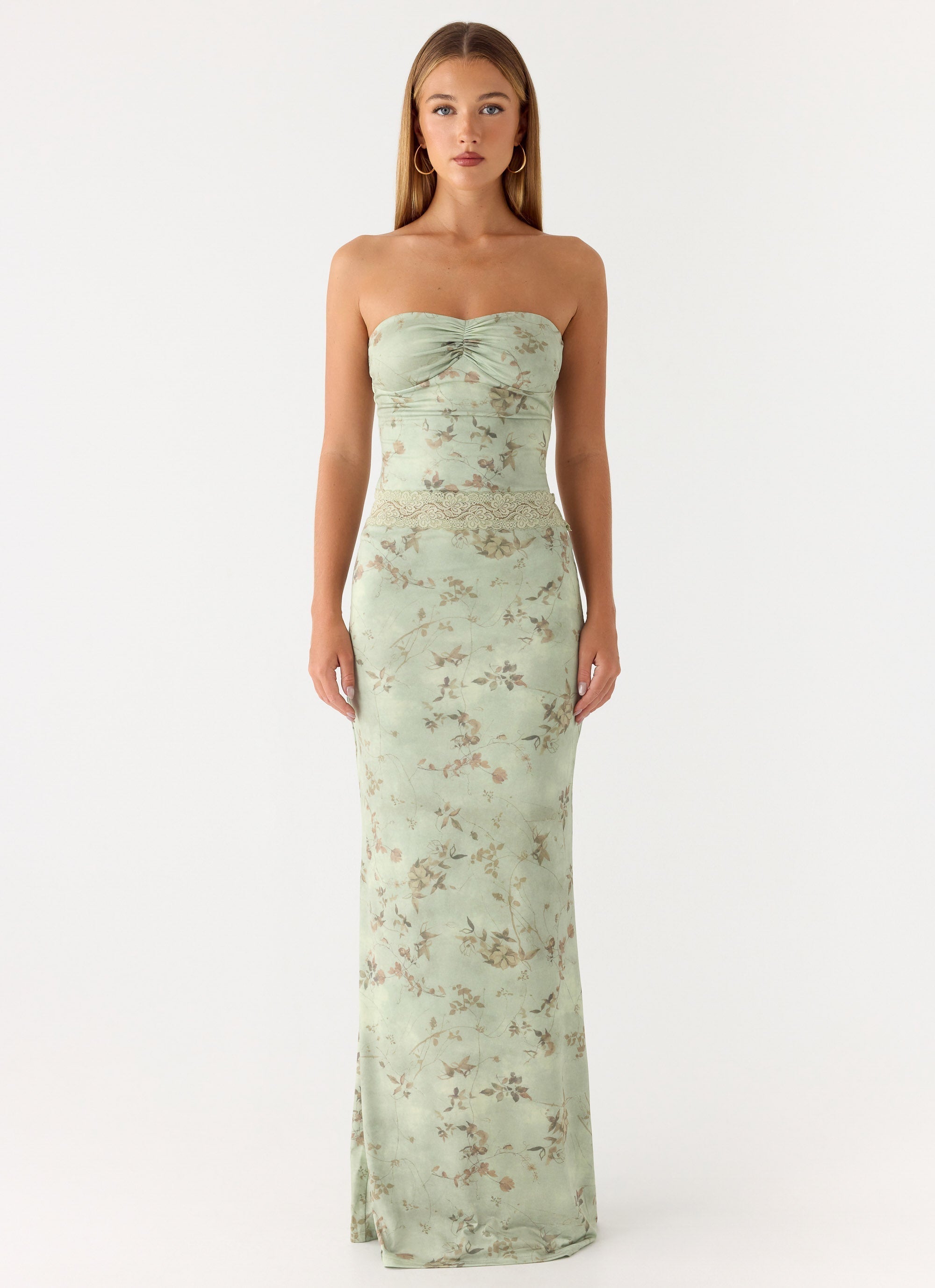Come Through Maxi Dress Wispy Fern