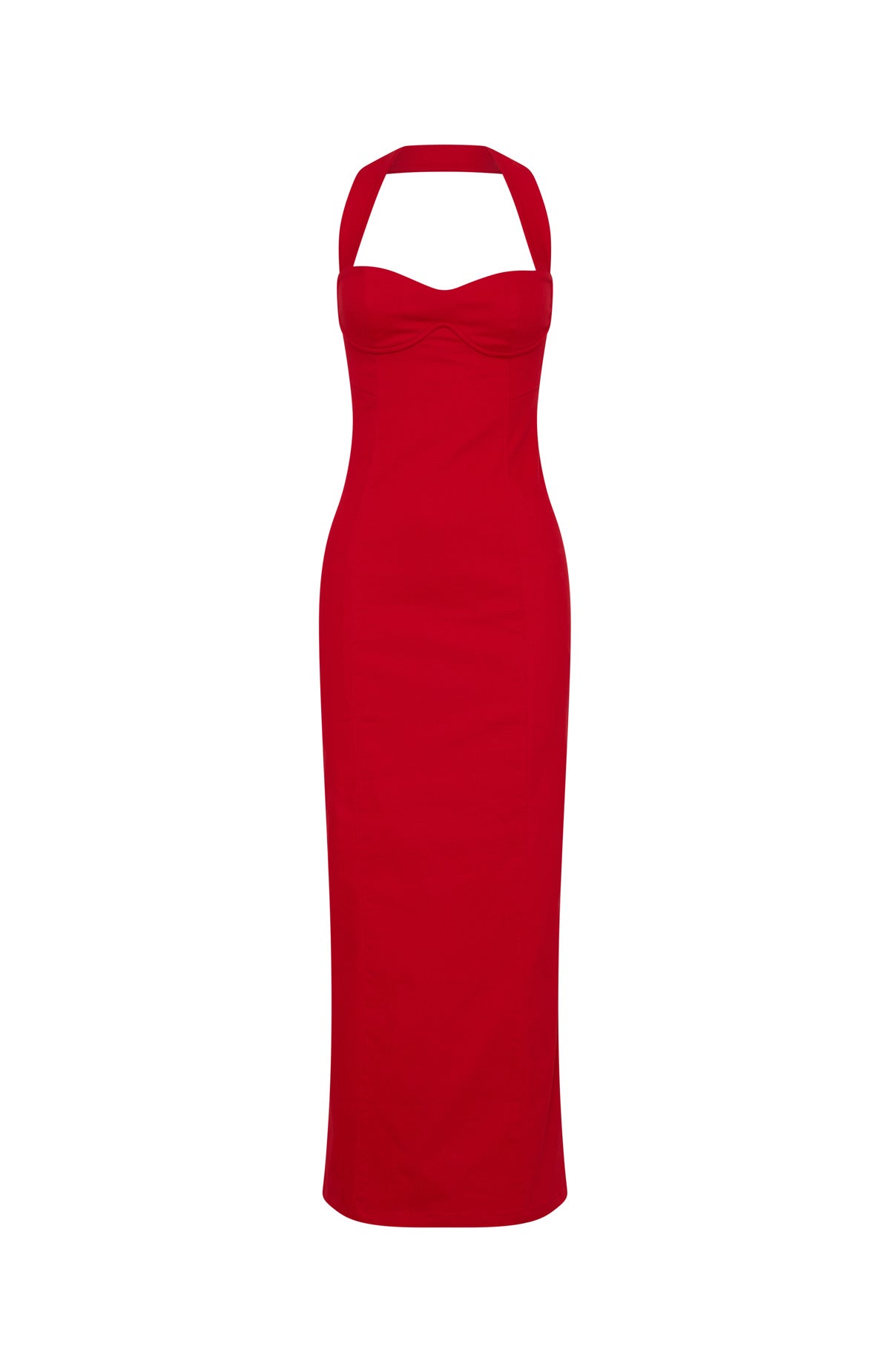 Crimson Gala Maxi Dress