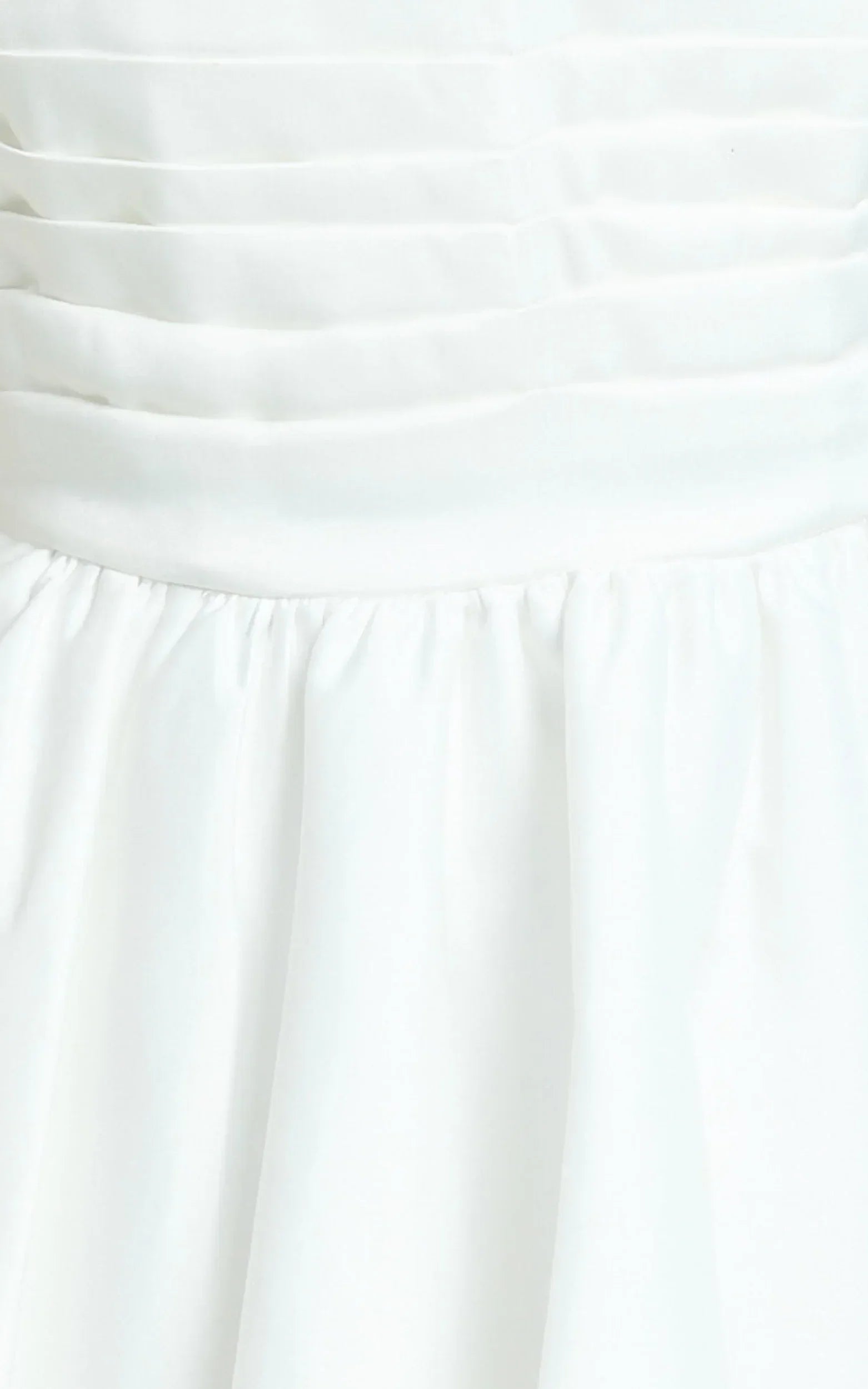 Bianca Mini Dress - Strapless Fit And Flare Dress in Ivory