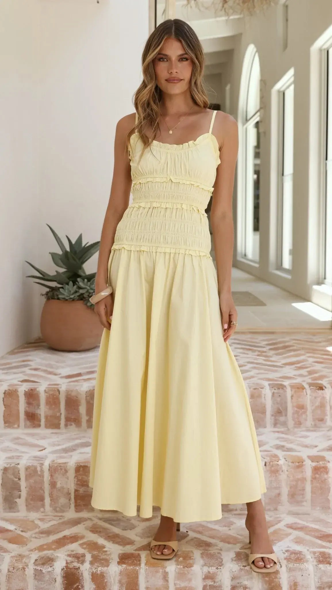 Vida Maxi Dress - Yellow