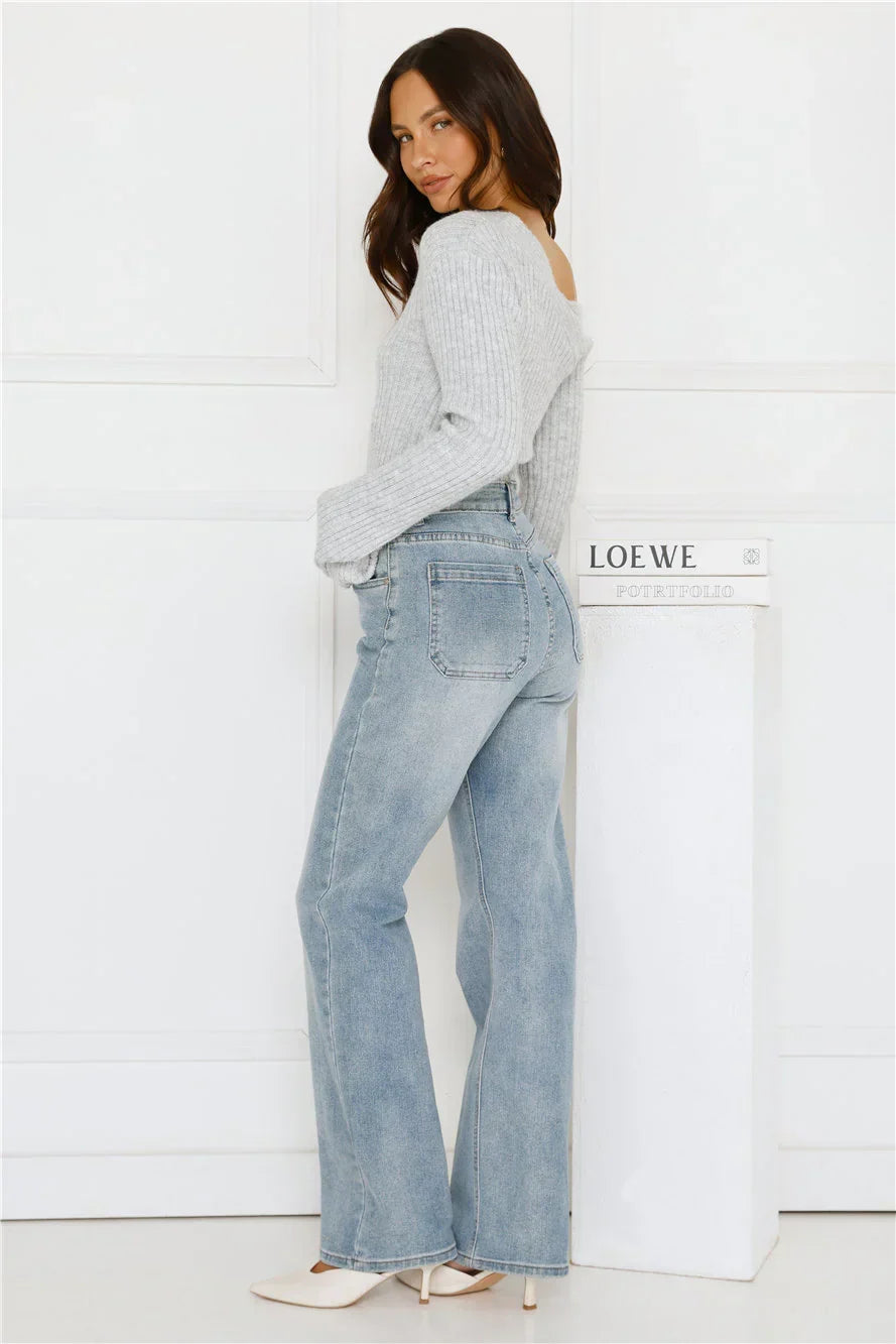 Winter Date Knitted Top Grey
