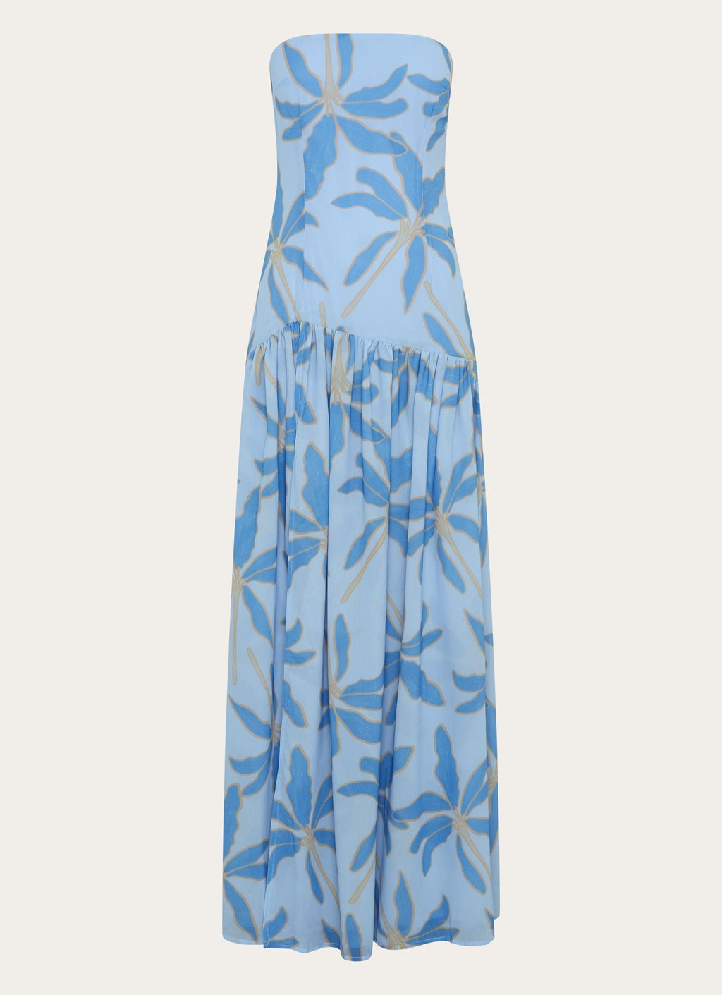 Eden Strapless Maxi Dress Blue