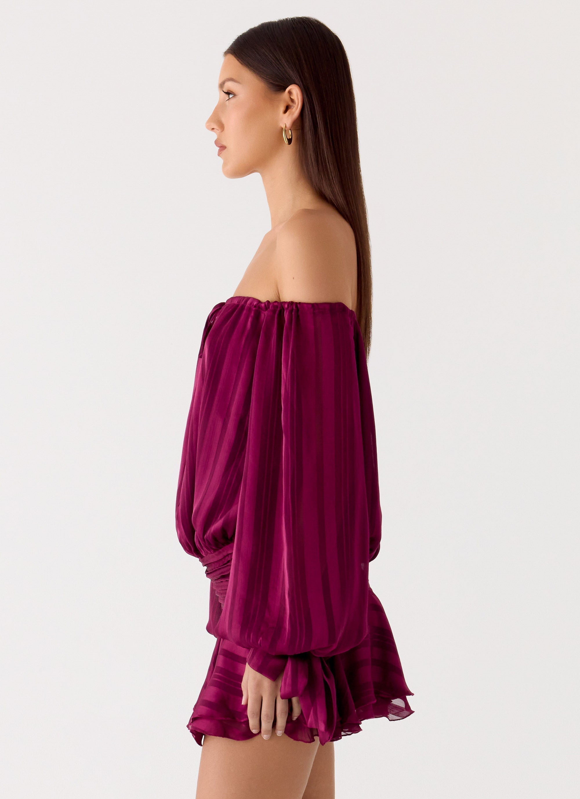 Eira Balloon Sleeve Mini Dress