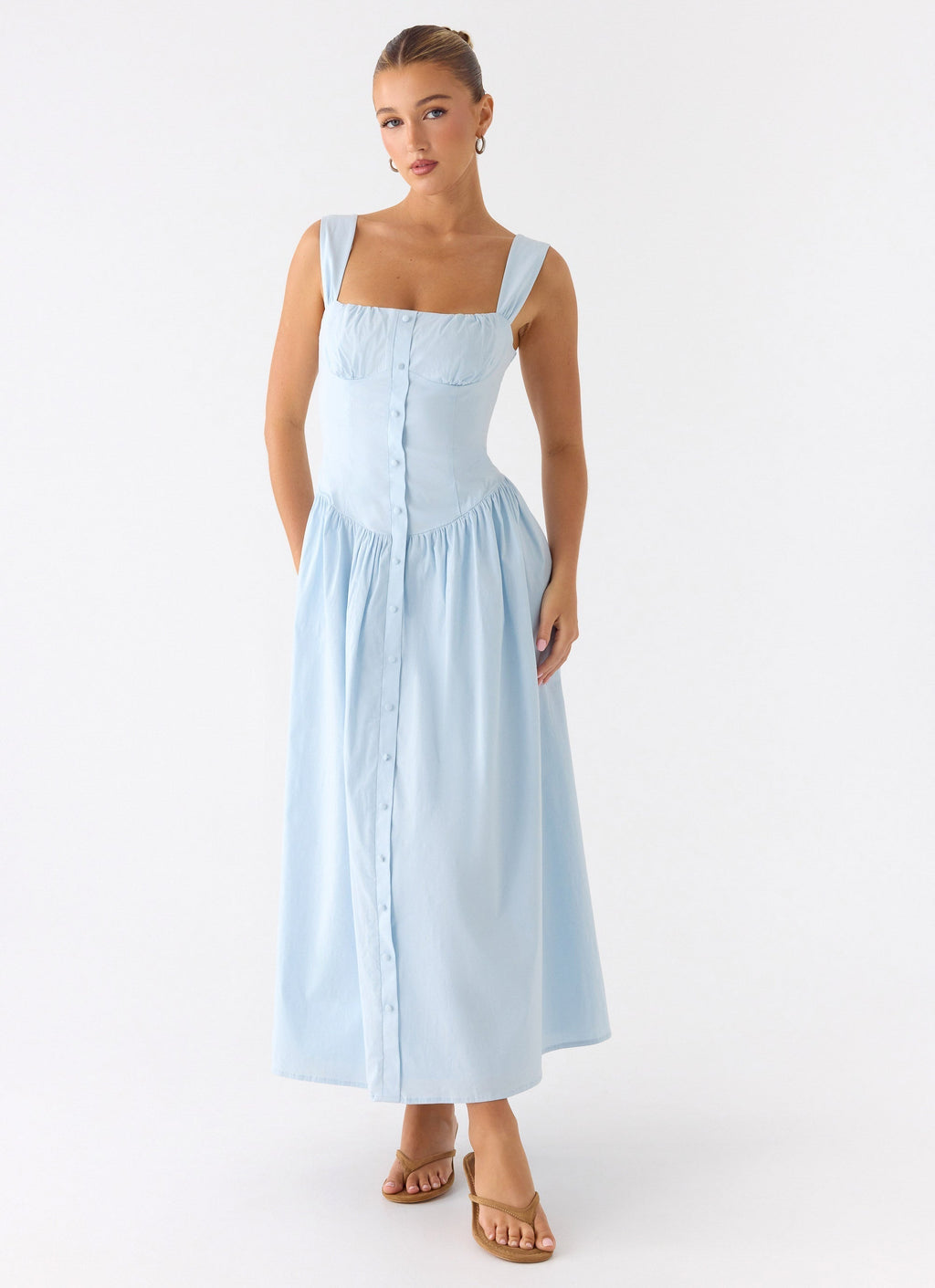 Emmalina Midi Dress Blue