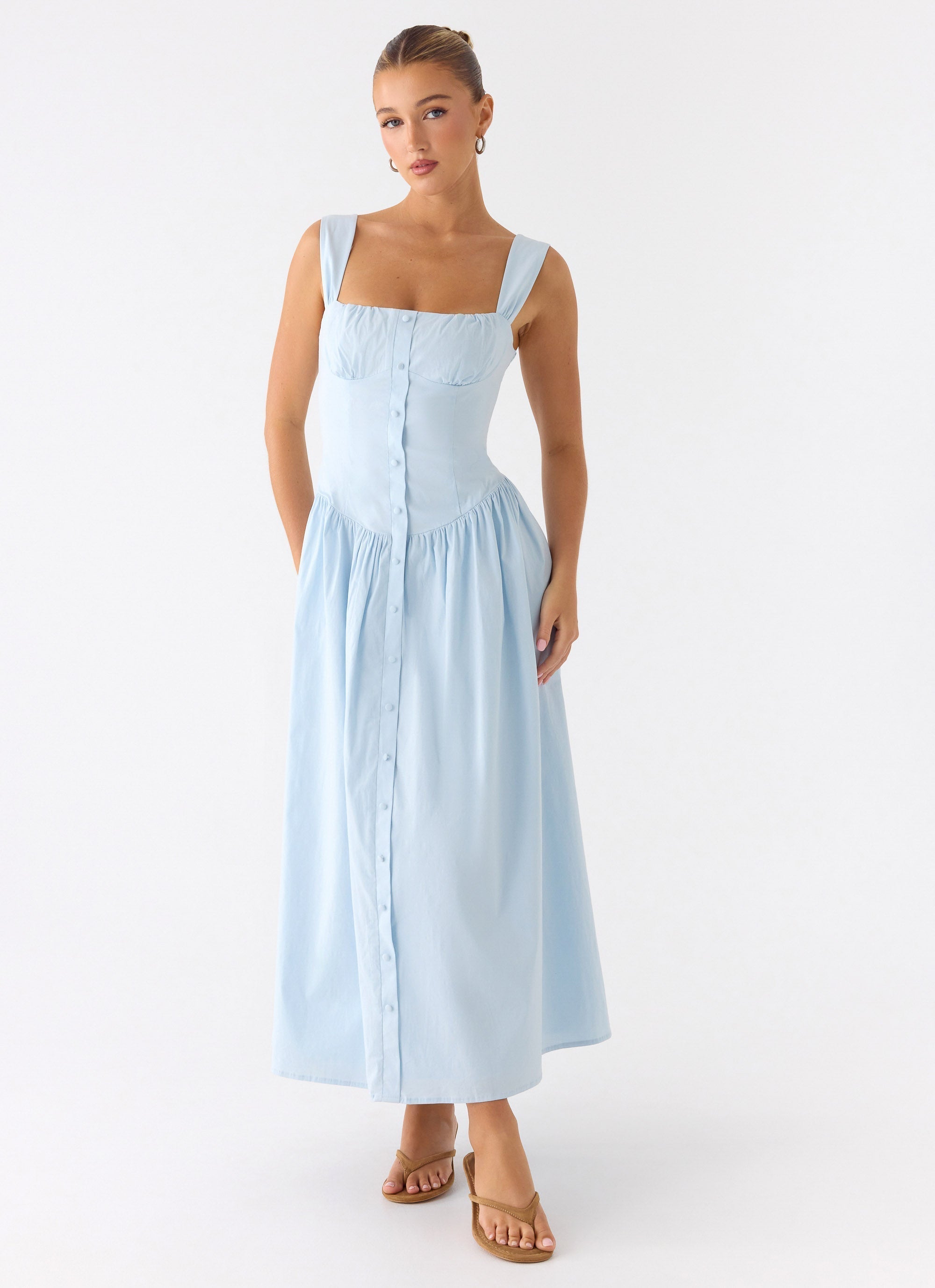 Emmalina Midi Dress Blue