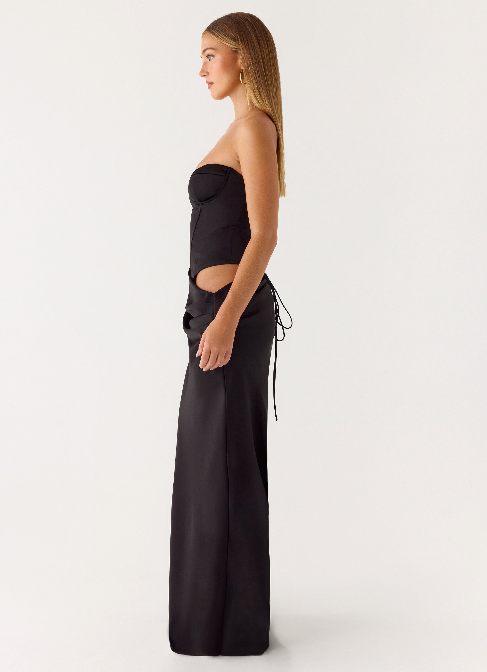 Emory Corset Maxi Dress Black