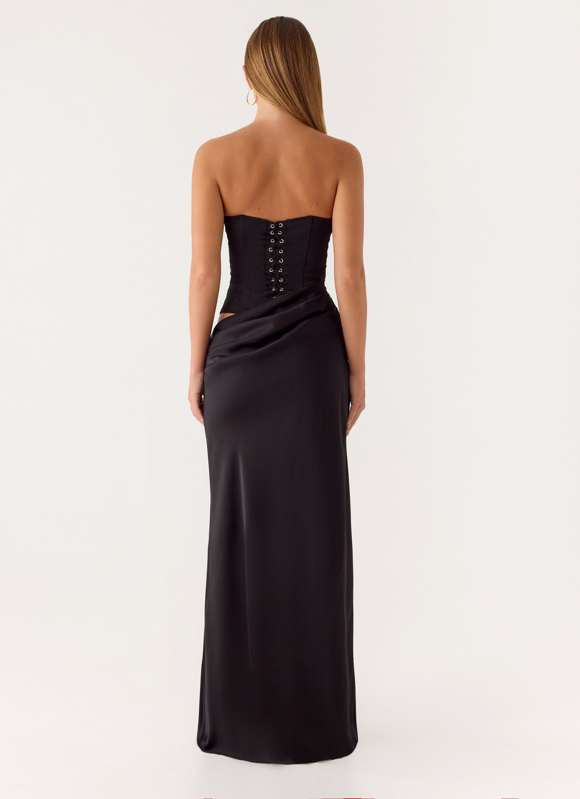 Emory Corset Maxi Dress Black