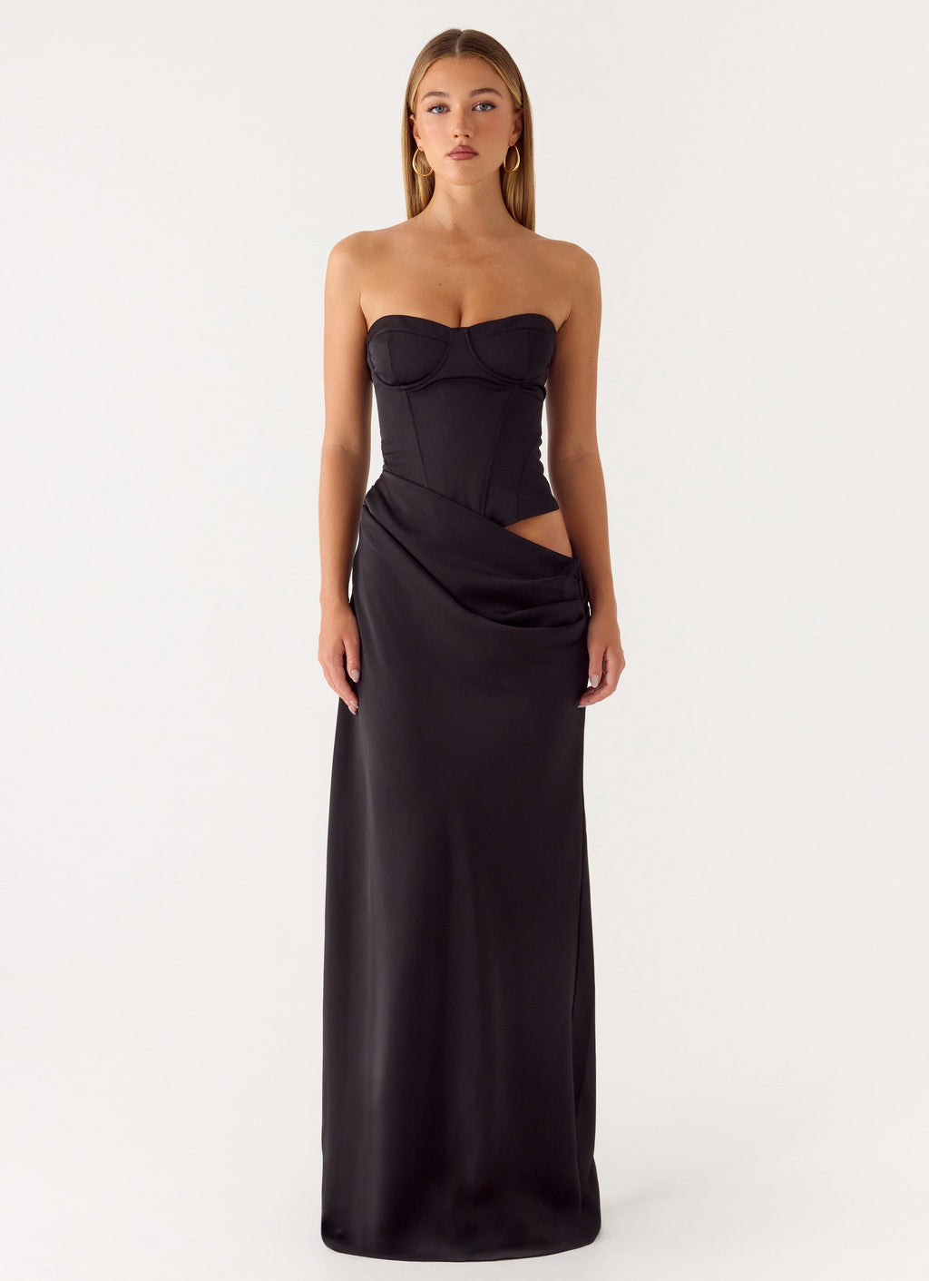 Emory Corset Maxi Dress Black