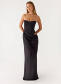 Emory Corset Maxi Dress Black