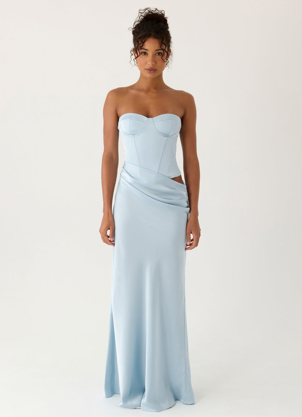 Emory Corset Maxi Dress Blue