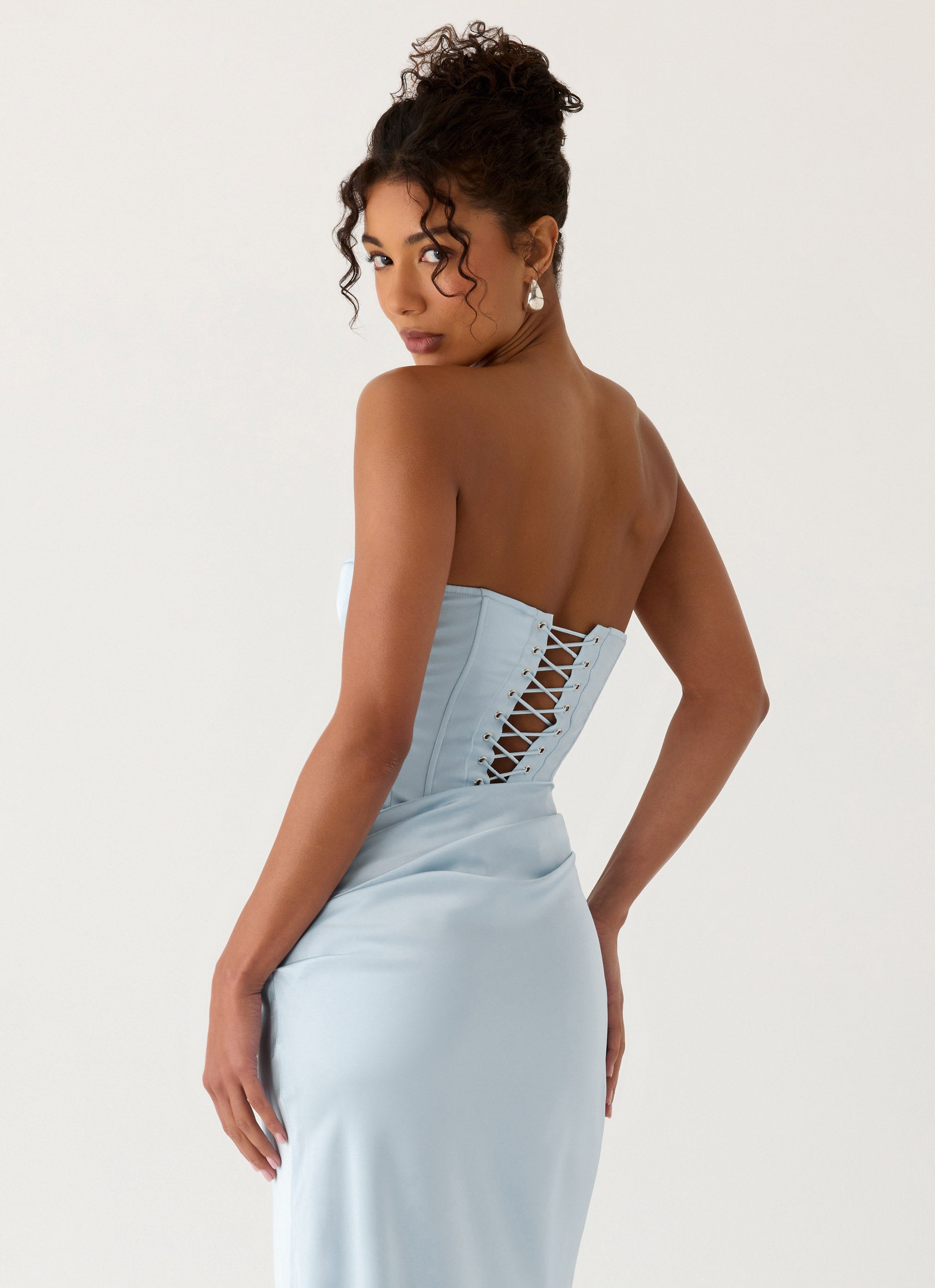 Emory Corset Maxi Dress Blue