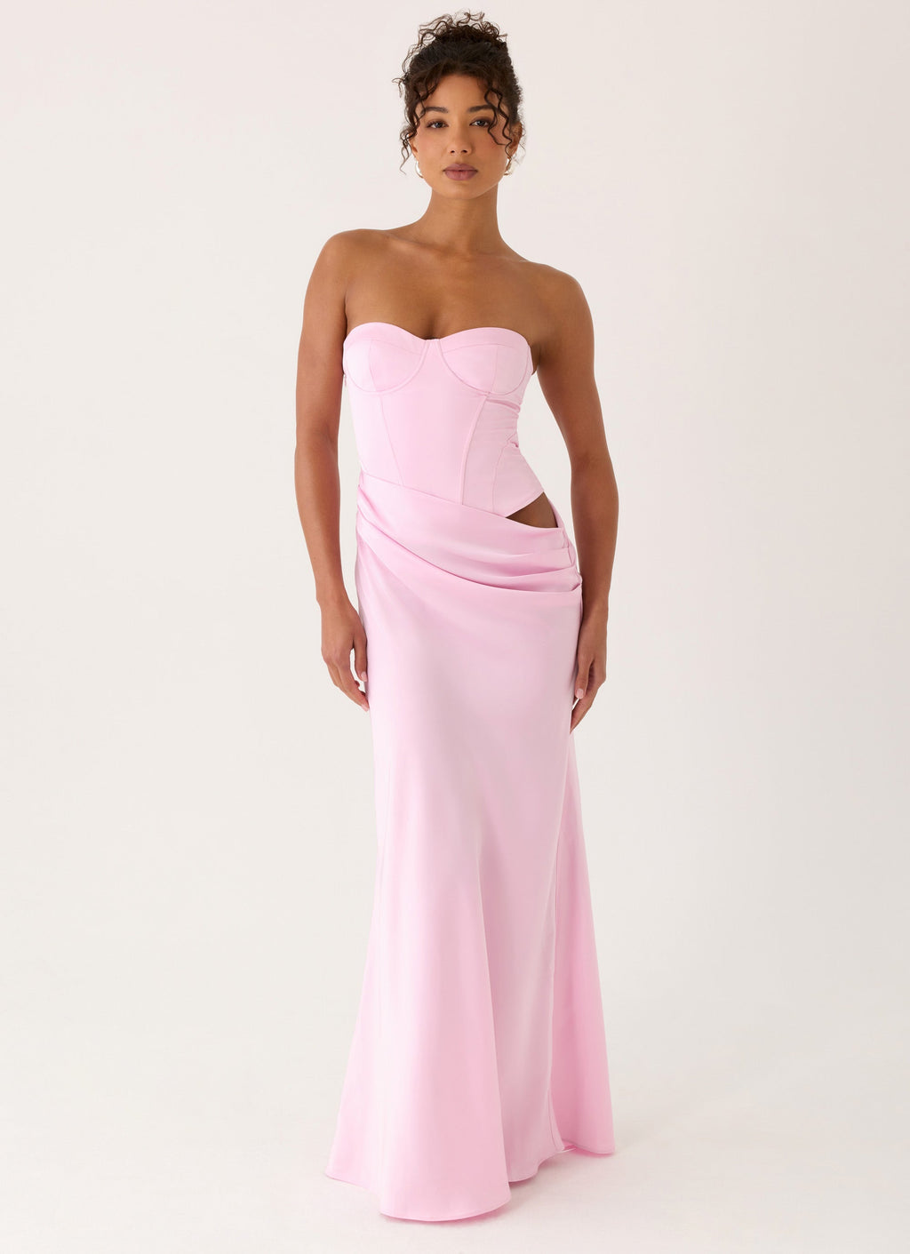 Emory Corset Maxi Dress Pink