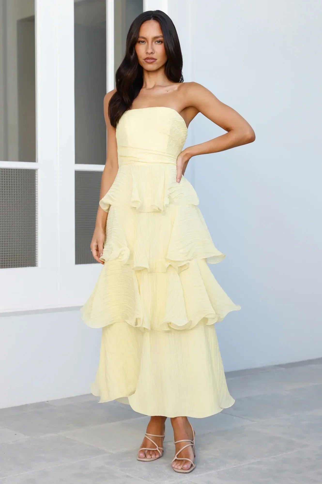 Wedding Adventure Strapless Maxi Dress
