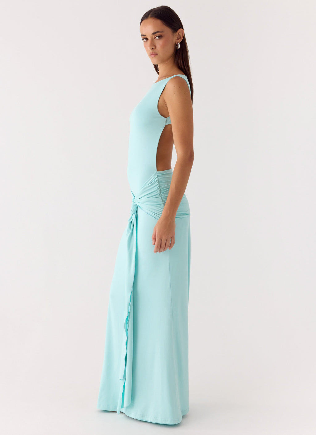 Fault Line Maxi Dress Aqua
