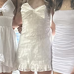 Best Selfie Strapless Mini Dress White