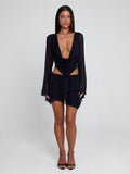 Feena Cowl Neck Mini Dress