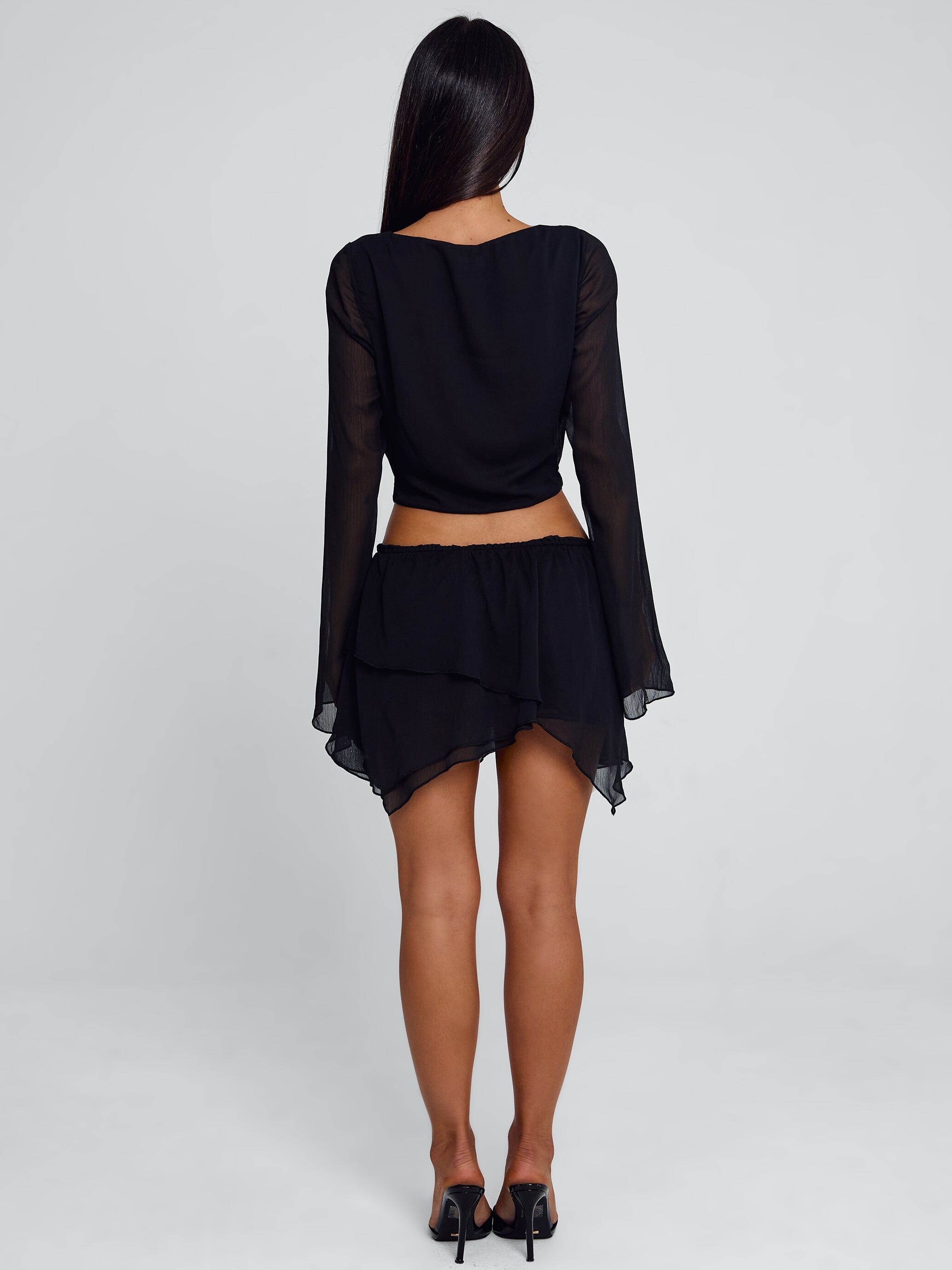 Feena Cowl Neck Mini Dress