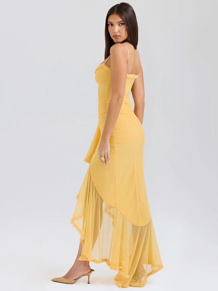 Gabbi Ruffled Midi Dress