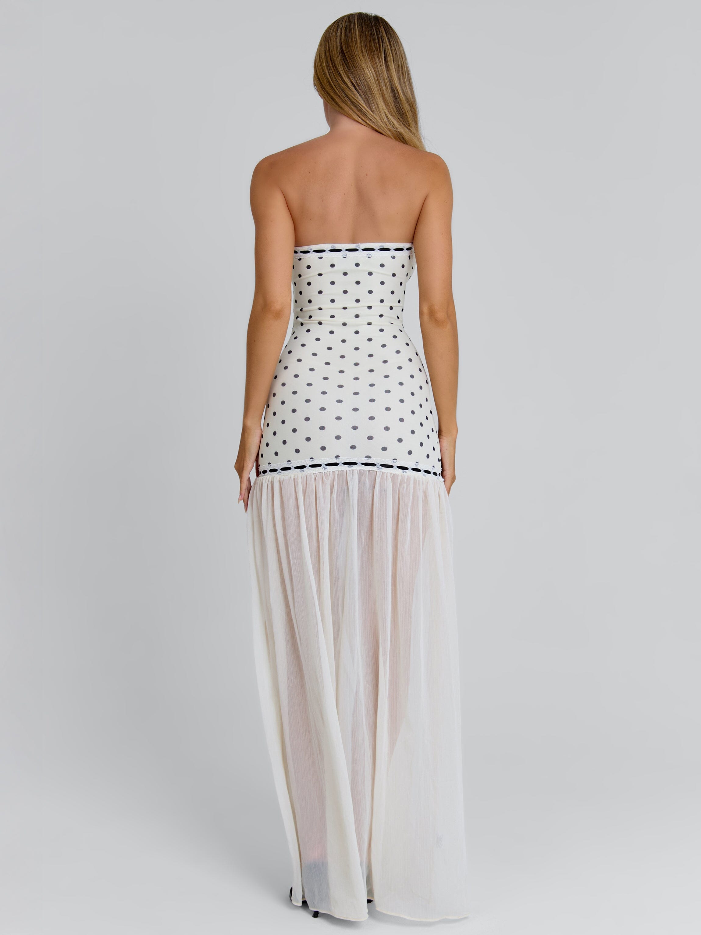 Giana Polka Maxi Dress