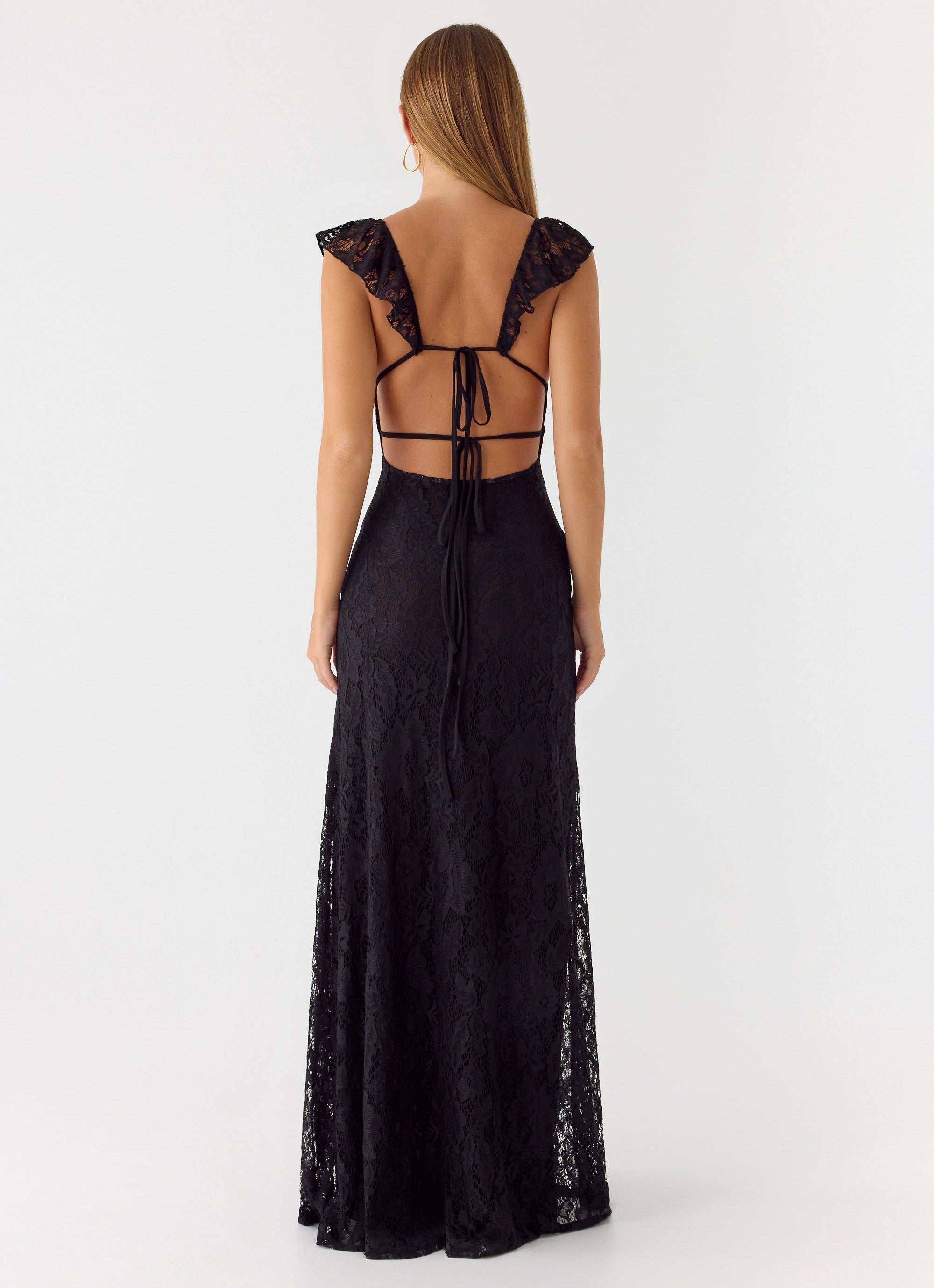 Giulia Lace Maxi Dress Black