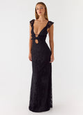 Giulia Lace Maxi Dress Black