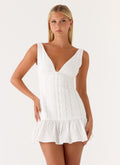 Gretel Mini Dress White