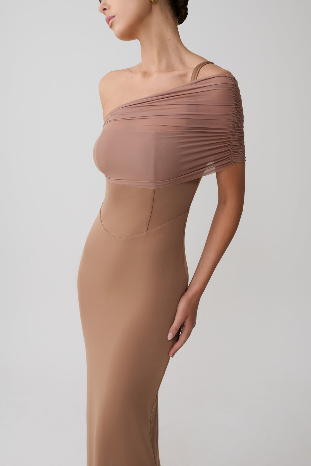 Hanh One Shoulder Maxi Dress