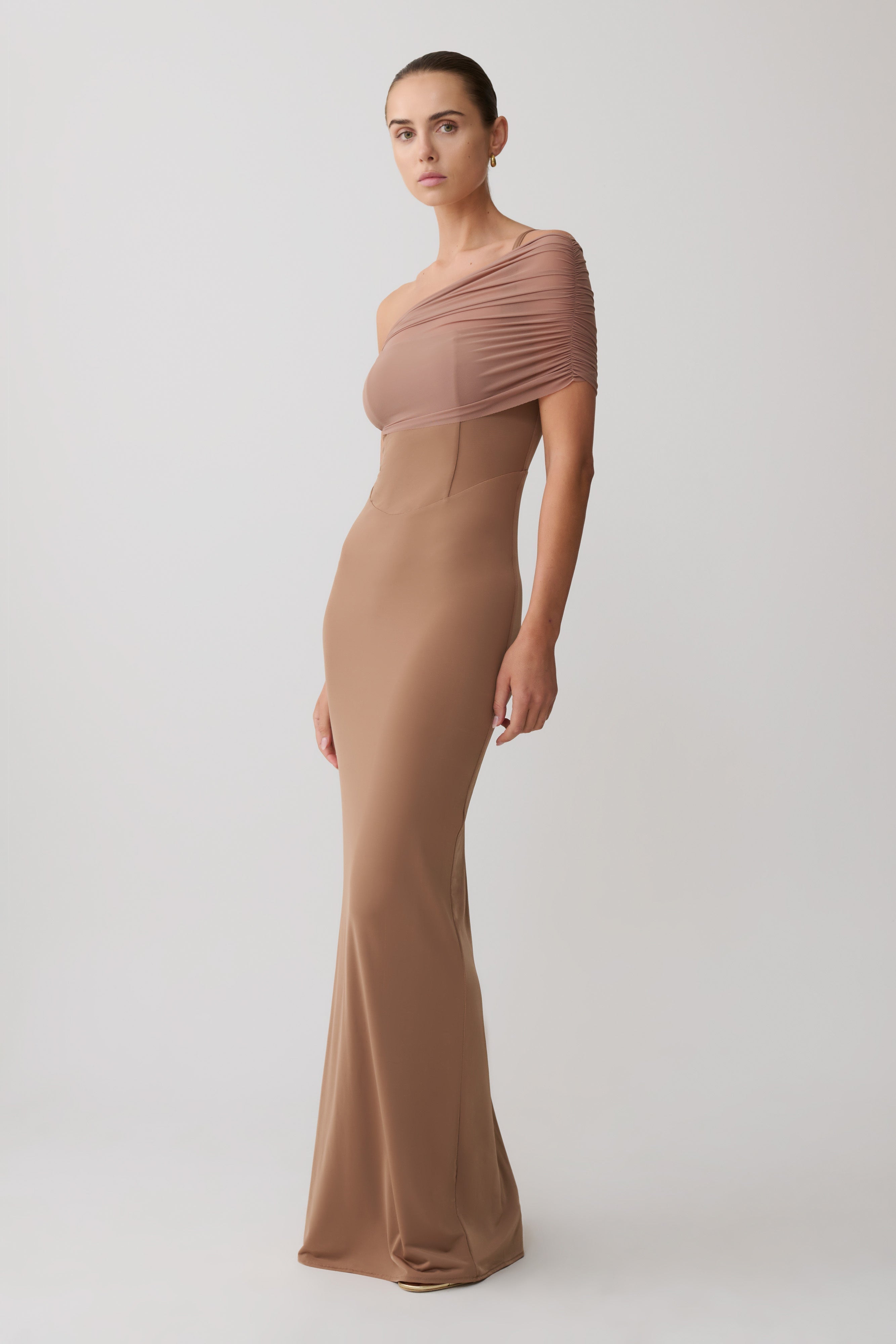 Hanh One Shoulder Maxi Dress
