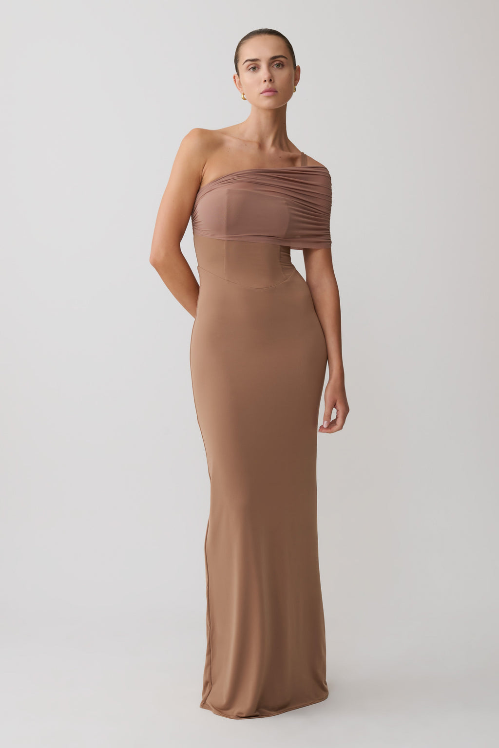 Hanh One Shoulder Maxi Dress