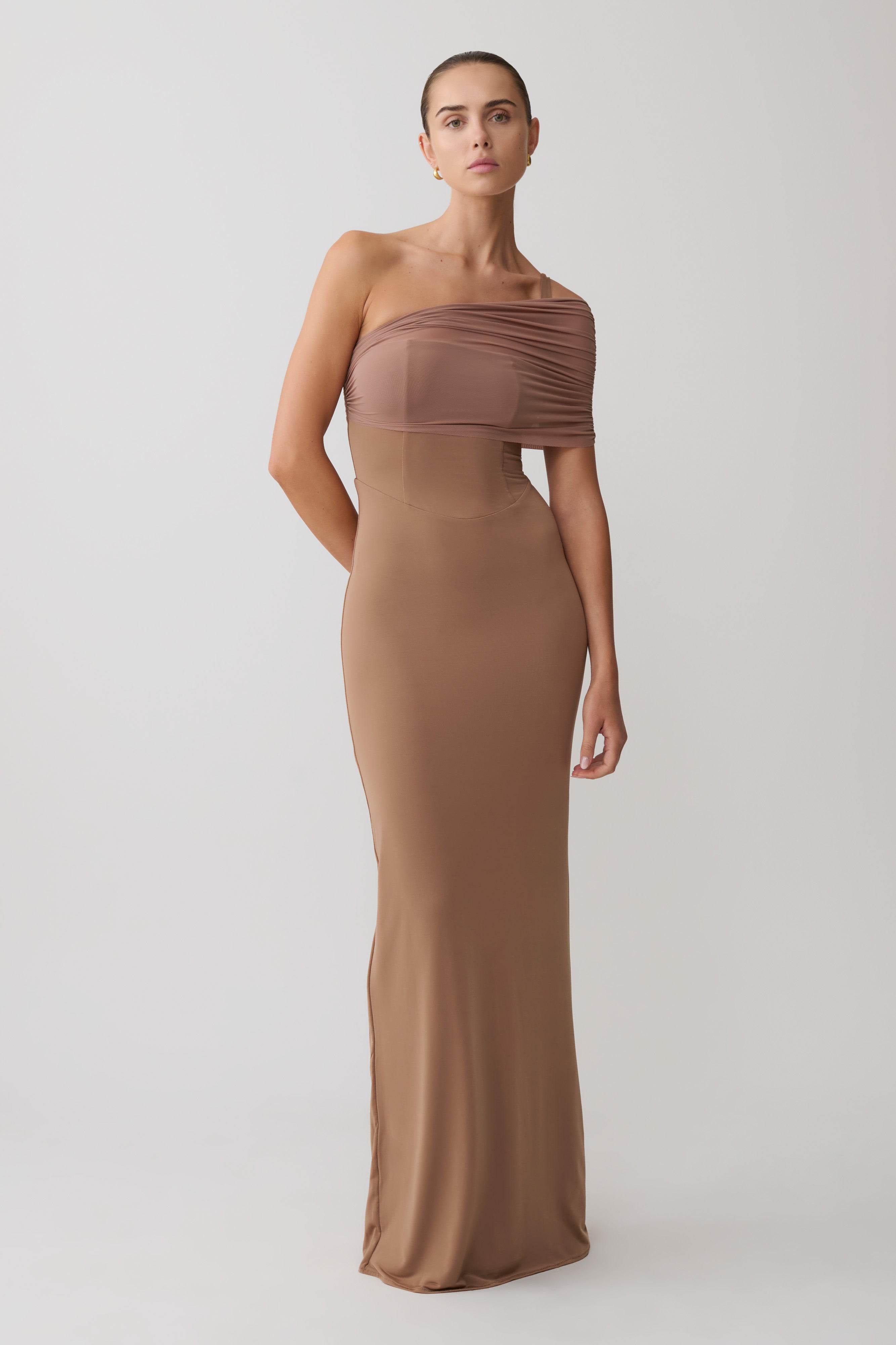 Hanh One Shoulder Maxi Dress